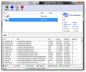 Garbage Remover Lite screenshot