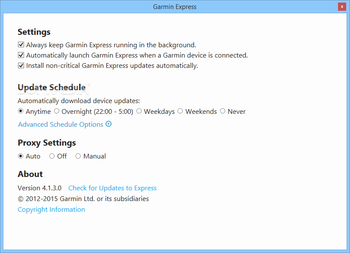 Garmin Express screenshot 8