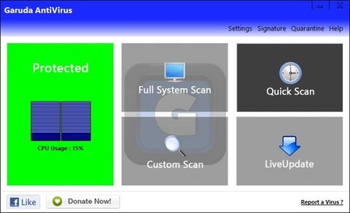 Garuda AntiVirus screenshot