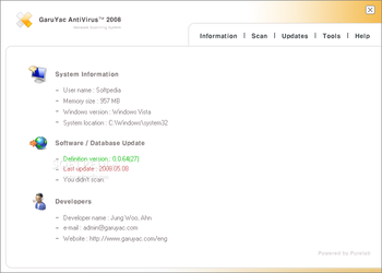 GaruYac AntiVirus 2008 screenshot