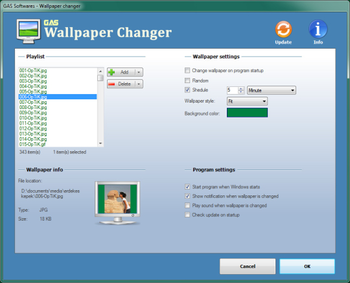 GAS Wallpaper Changer screenshot