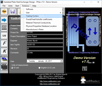 Gasketed Plate Heat Exchanger Design screenshot 14