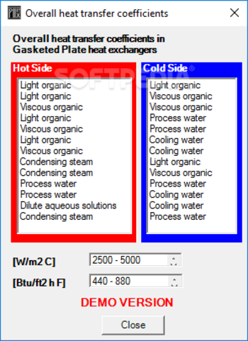 Gasketed Plate Heat Exchanger Design screenshot 15