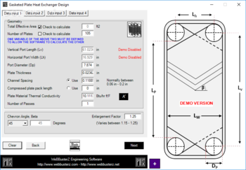 Gasketed Plate Heat Exchanger Design screenshot 3