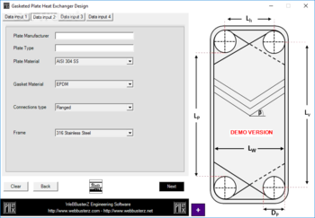 Gasketed Plate Heat Exchanger Design screenshot 4