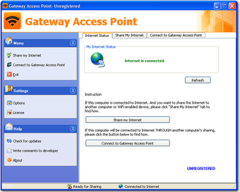 Gateway Access Point screenshot