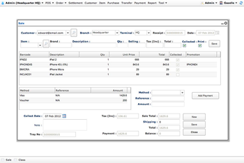 Gazelle Lite (Point of Sale) For Windows screenshot