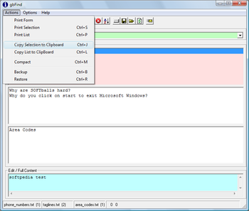 gbFind screenshot 2