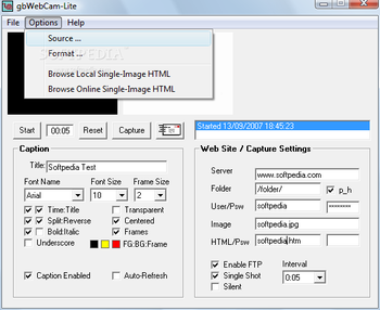 gbWebCam Lite screenshot