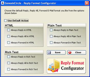 GC Reply Format Configurator screenshot