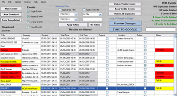 GCalToolkit screenshot