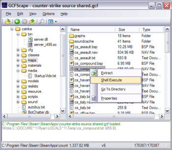 GCFScape screenshot