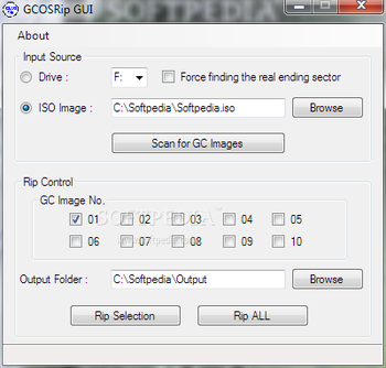 GCOSRip screenshot