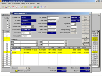 GCS MedTrans screenshot
