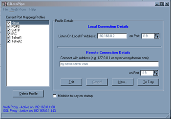 GDataPipe screenshot 2