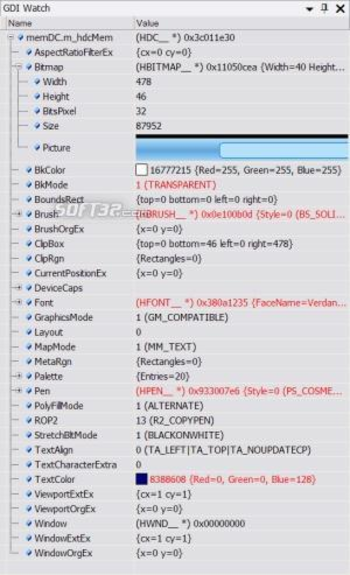 GDI Watch Add-In for Visual Studio 2005 screenshot 3