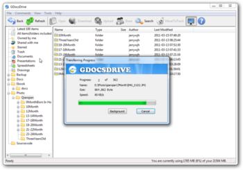 GDocsDrive screenshot 2