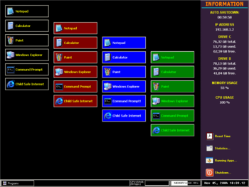 GDS Child Menu screenshot