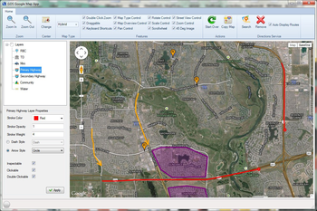 GDS Google Map WinForms Control screenshot 2