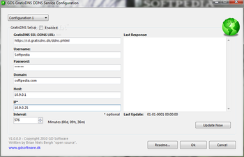 GDS GratisDNS DDNS Service screenshot