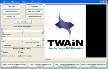 GdTwain ActiveX screenshot 2