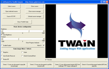 GdTwain Pro SDK screenshot 2