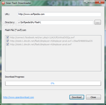 Gear Flash Downloader screenshot