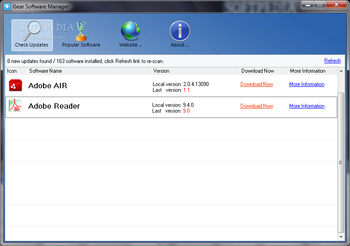 Gear Software Manager screenshot