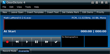 GearDictate screenshot