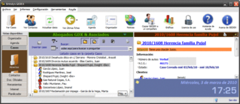 GEDEX Case Management for Lawyers screenshot