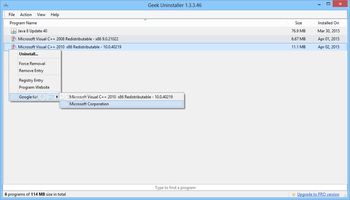 Geek Uninstaller screenshot