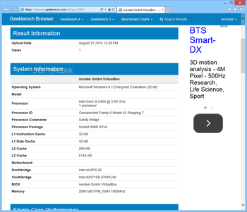 Geekbench screenshot 4