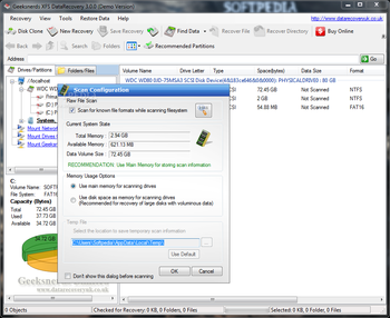 Geeksnerds XFS DataRecovery screenshot 2