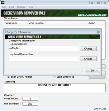 Geekz Virus Remover screenshot 3