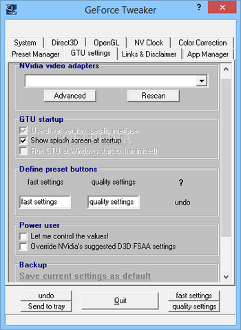 GeForce Tweaker screenshot 6