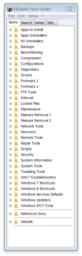 GEGeek Tech Toolkit screenshot