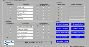 GEMS Landscape Estimating Tool screenshot 2
