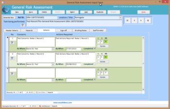 General Risk Assessment Management screenshot 2