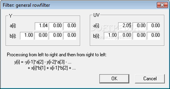 General Rowfilter screenshot