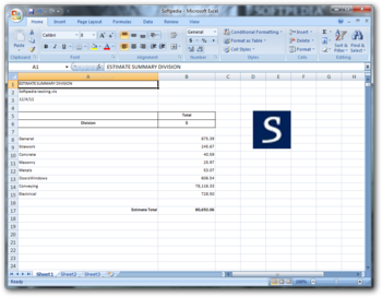 GeneralCOST Estimator screenshot 2