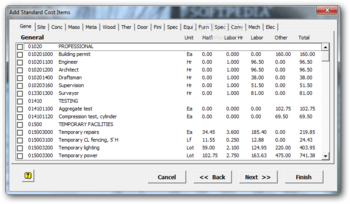 GeneralCOST Estimator screenshot 5