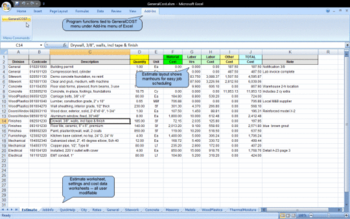 GeneralCost Estimator for Excel screenshot 6