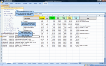 GeneralCost Estimator for Excel screenshot 7