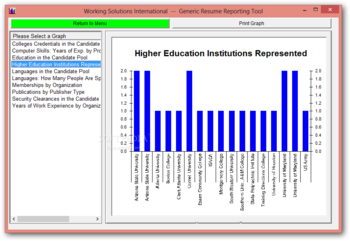 Generic Resume Reporting Tool screenshot 5