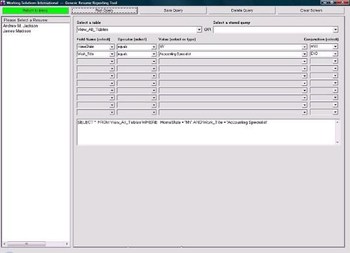 Generic Resume System screenshot 3