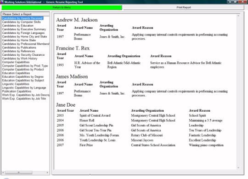 Generic Resume System screenshot 4