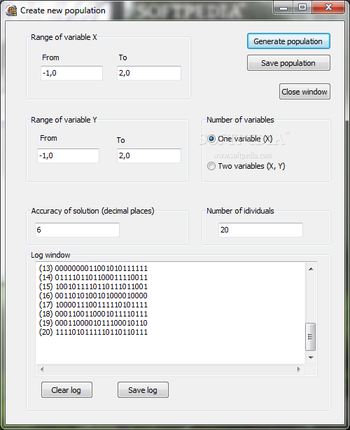 Genetic Optimizer screenshot 2