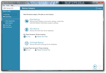 Genie Backup Manager Server Edition screenshot 2