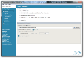 Genie Backup Manager Server Edition screenshot 4