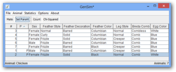 GenSim screenshot